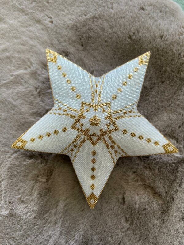 Schema kerstster groot wit-goud - Afbeelding 4