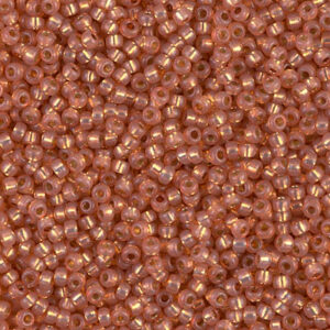 Rocailles 11/0 - Duracoat Silver Lined Dyed Rose Gold - 4233