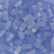 Half Tila bead 5x2.3mm - Silk Pale Blue - 2562