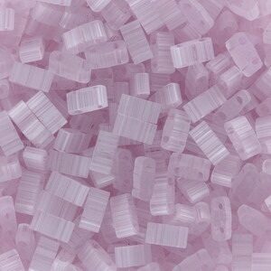 Half Tila bead 5x2.3mm - Silk Pale Lavender - 2564