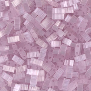 Half Tila bead 5x2.3mm - Silk Pale Rose - 2551