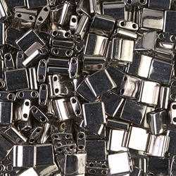 Tila Bead 5 x 5mm - Nickel Plated - 190