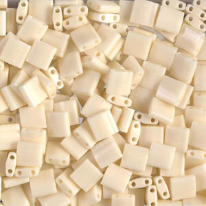 Tila Bead 5 x 5mm - Ivory Pearl Ceylon Luster - 491