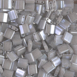 Tila Bead 5 x 5mm - Silver Gray Ceylon - 526