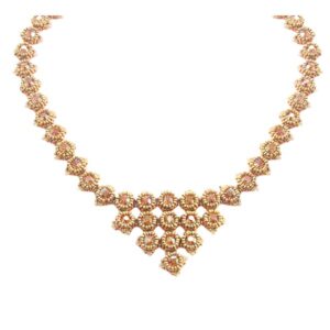 pakketje ketting Sakura - bruin / oranje
