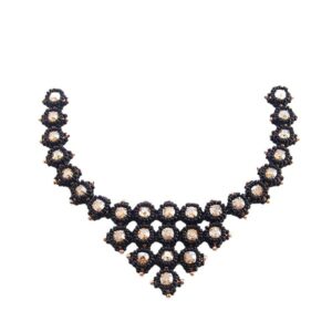 pakketje ketting Sakura - zwart/goud