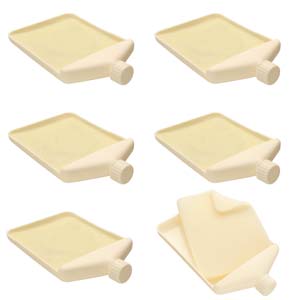 bead tray met dopje - 6 stuks - met beadmat inclusief