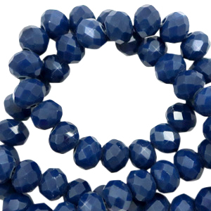 Briolette top quality - 4x3mm - ensign blue pearl shine coating - 65569
