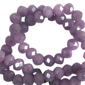 Briolette top quality - 4x3mm - African purple pearl shine coating - 76095