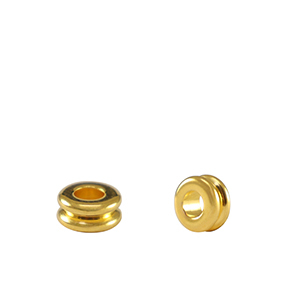Tussenstukje  rondel gleuf - 3x5mm - 85467