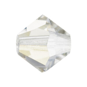 MC Bead Rondell 4 mm - crystal argent flare