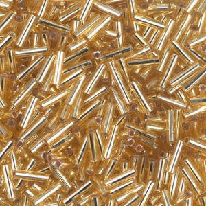 Bugle Bead 6mm - S/L gold - 62