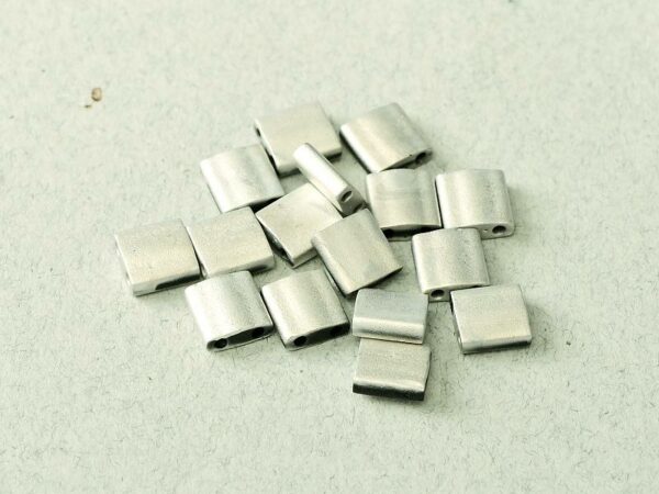 Tila Bead 5 x 5mm - black labrador full mat - 55114