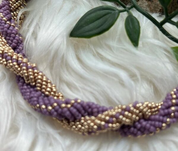 pakketje ketting TORSO - paars/goud