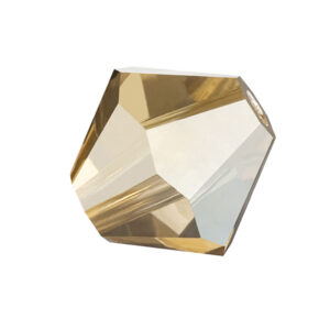 MC Bead Rondell 4 mm - crystal golden flare 2x