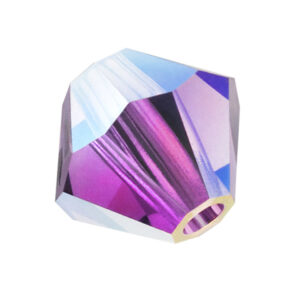 MC Bead Rondell 4 mm - crystal amethyst ab