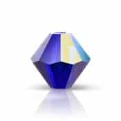 MC Bead Rondell 4 mm - Cobalt Blue AB