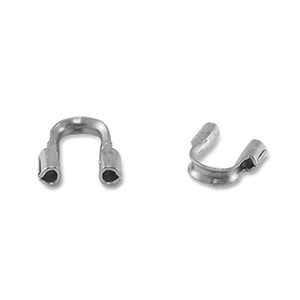 Draadbeschermers edelstaal silver - 5x5mm - 87472