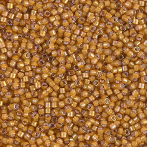 Delica Bead 11/0 - White lined topaz ab  - 1778