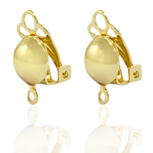 Oorclip DQ gold - 15x8mm - 71666