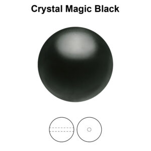 Preciosa Ronde parel - 8mm - Magic Black