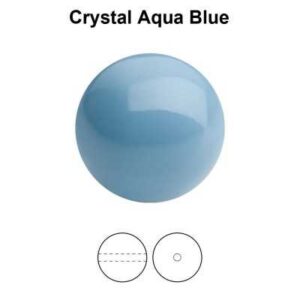 Preciosa Ronde parel - 6mm - Aqua Blue