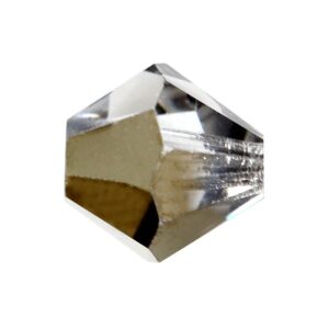 MC Bead Rondell 4mm - Crystal Starlight Gold Half