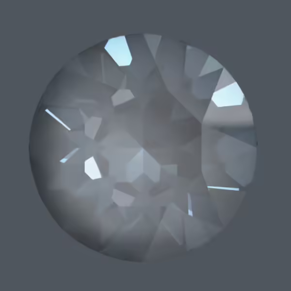 Cabochon 8mm -  dark  grey - SS39 - per 2 stuks