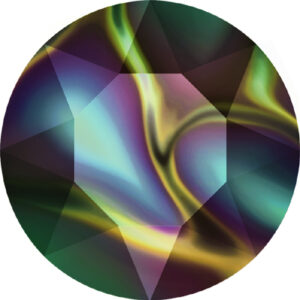 Cabochon 8mm - rainbow dark  - SS39 - per 2 stuks