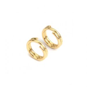 Ringetjes Dubbel 6mm EDELSTAAL - gold - B0122165