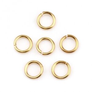 Open ring 7x0.9mm - Edelstaal Gold - B706606