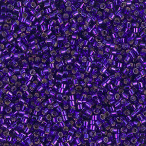 Delica Bead 11/0 - Dyed Silverlined Dark Violet - 610