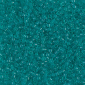 Delica Bead 11/0 - Dyed Matte Transparent Turquoise - 786