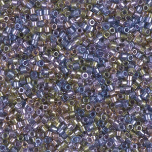 Delica Bead 11/0 - Sparkling Lined Majestic Mix (Purple Gold) - 986
