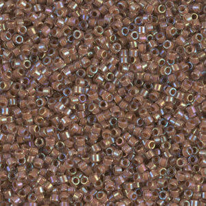 Delica Bead 11/0 - Cocoa Lined Crystal AB - 1732