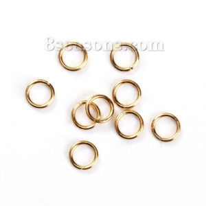 Open ring 6x0.7mm - Edelstaal Gold - B0095196