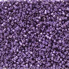 Delica Bead 11/0  - duracoat galvanized dark lilac - 2509