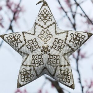 Schema kerstster  'champagne'