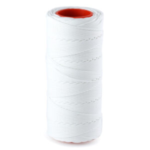 Macramé-koord Polyester 1mm - wit - 1 meter