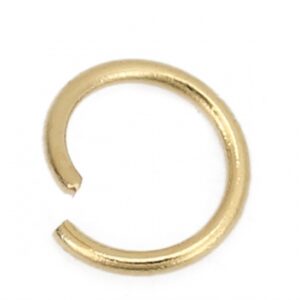 O-ring 5mm - dikte 0.6mm - edelstaal gold -  20 stuks - B0129040
