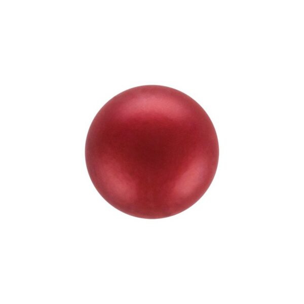 Preciosa Ronde parel - 6mm - Red