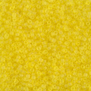 Delica Bead 11/0 - Matte Transparent Yellow - 743
