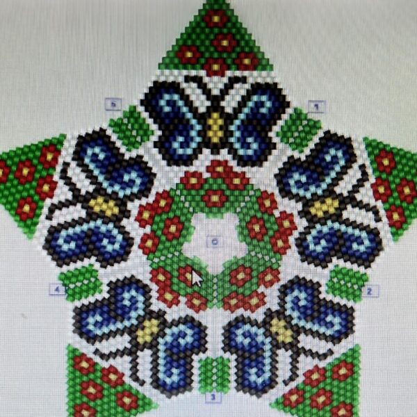 Schema kerstster  'vlinders'