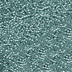 Delica Bead 11/0 - galvanized semi-frosted dark aqua - 1183