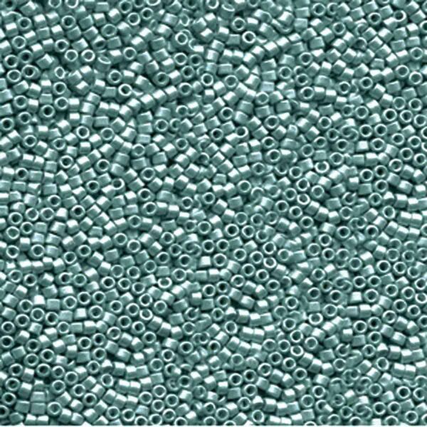 Delica Bead 11/0 - galvanized semi-frosted dark aqua - 1183