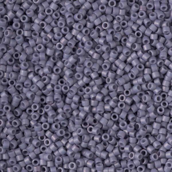 Delica Bead 11/0 - frosted opaque glaze grape - 2292