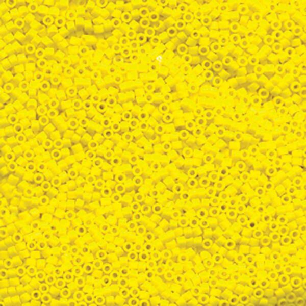 Delica Bead 11/0 - matte opaque yellow - 751