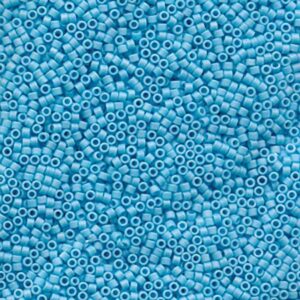Delica Bead 11/0 - matte opaque sky blue AB - 879