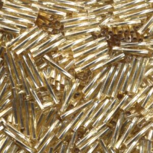 Twisted Bugle Bead 12mm - S/L Gold - 3