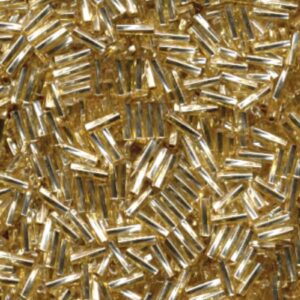 Twisted Bugle Bead 6mm - S/L Gold - 3